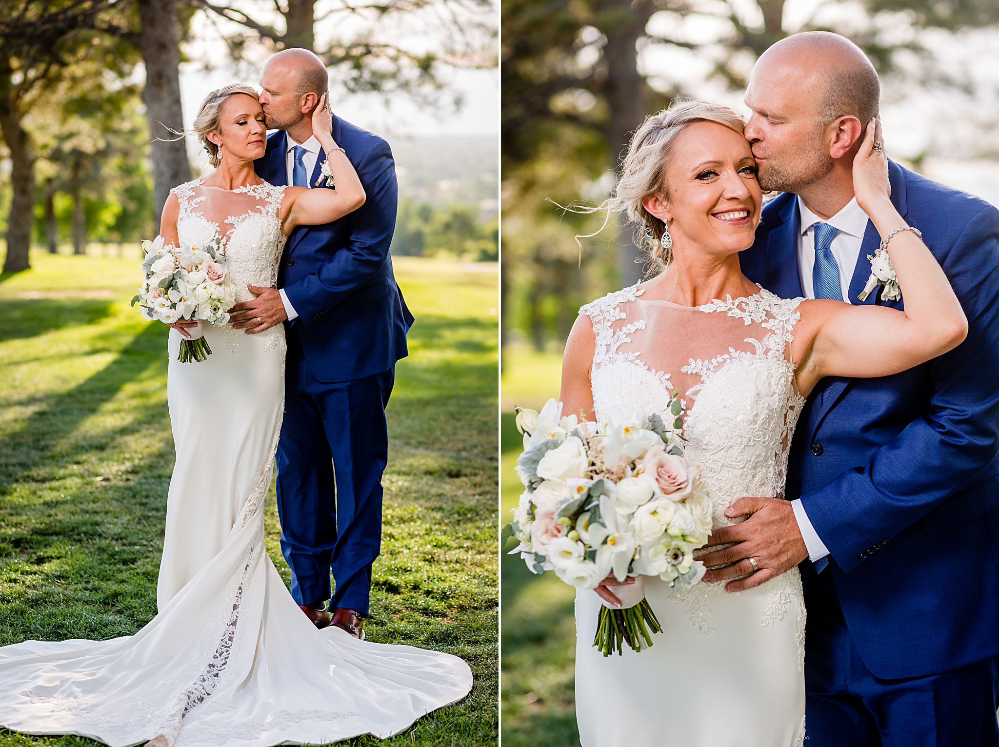 Groom kissing Bride. Kelli & Jason's golf course wedding at The Ranch Country Club by Colorado Wedding Photographer Jennifer Garza, Bride and Groom Portraits, Small wedding ideas, Intimate wedding, Golf Course Wedding, Country Club Wedding, Summer Wedding, Golf Wedding, Wedding planning, Colorado Wedding Photographer, Colorado Elopement Photographer, Colorado Elopement, Colorado Wedding, Denver Wedding Photographer, Denver Wedding, Wedding Inspiration, Summer Wedding Inspiration, Covid Wedding