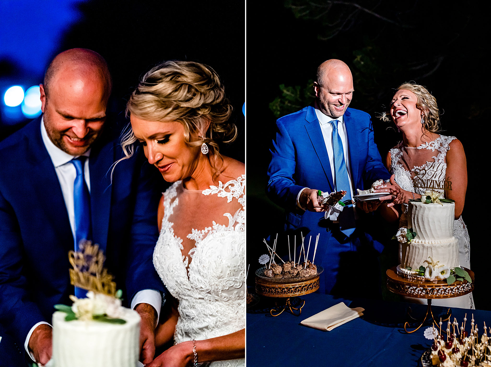 Bride and Groom cutting their wedding cake. Kelli & Jason's golf course wedding at The Ranch Country Club by Colorado Wedding Photographer Jennifer Garza, Small wedding ideas, Intimate wedding, Golf Course Wedding, Country Club Wedding, Summer Wedding, Golf Wedding, Wedding planning, Colorado Wedding Photographer, Colorado Elopement Photographer, Colorado Elopement, Colorado Wedding, Denver Wedding Photographer, Denver Wedding, Wedding Inspiration, Summer Wedding Inspiration, Covid Wedding