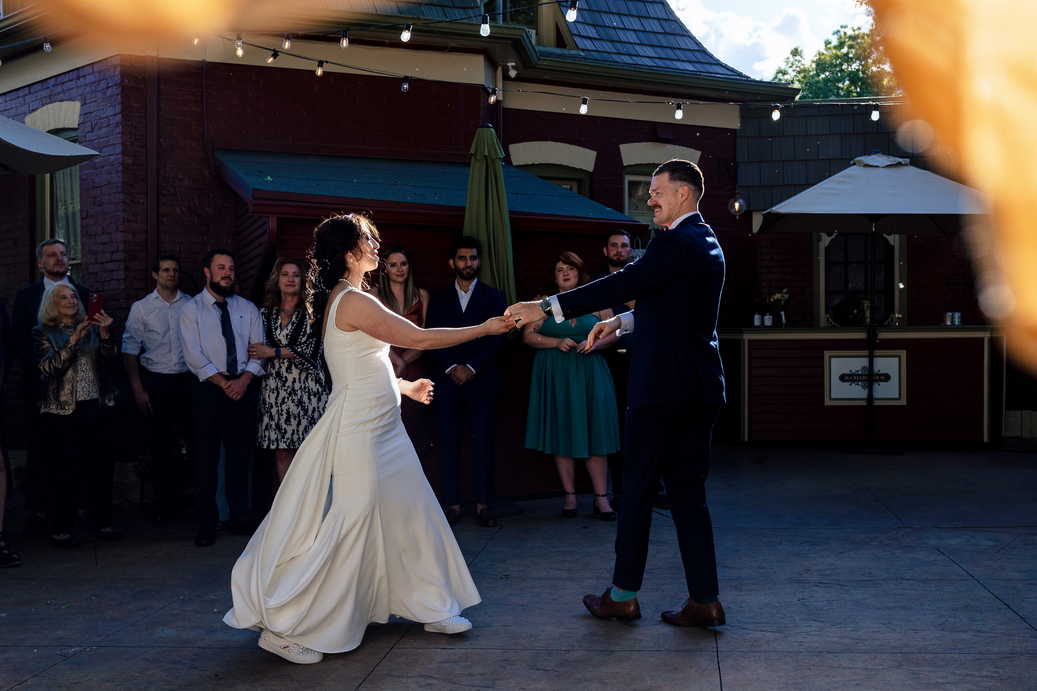Bride & Groom's First Dance for Haley & Gytenis' Summer Wedding at The McCreery House by Colorado Wedding Photographer, Jennifer Garza.